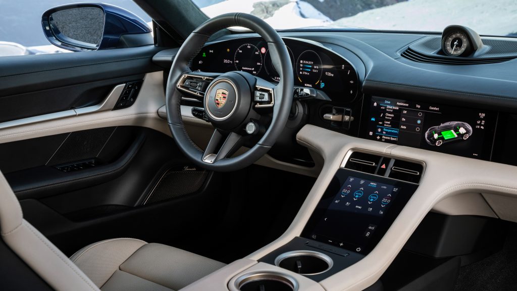 Interior Shot of the Taycan
